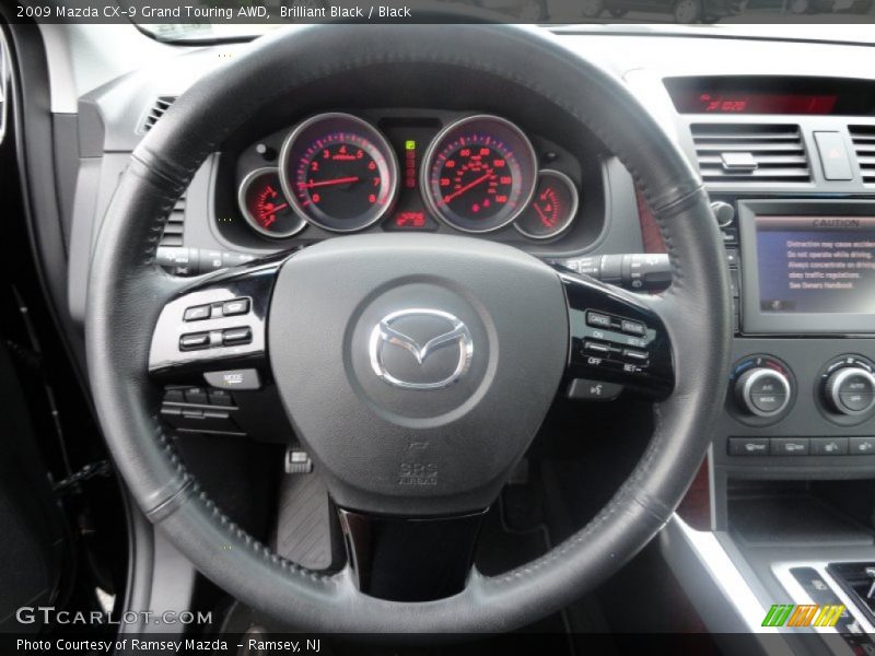 Brilliant Black / Black 2009 Mazda CX-9 Grand Touring AWD
