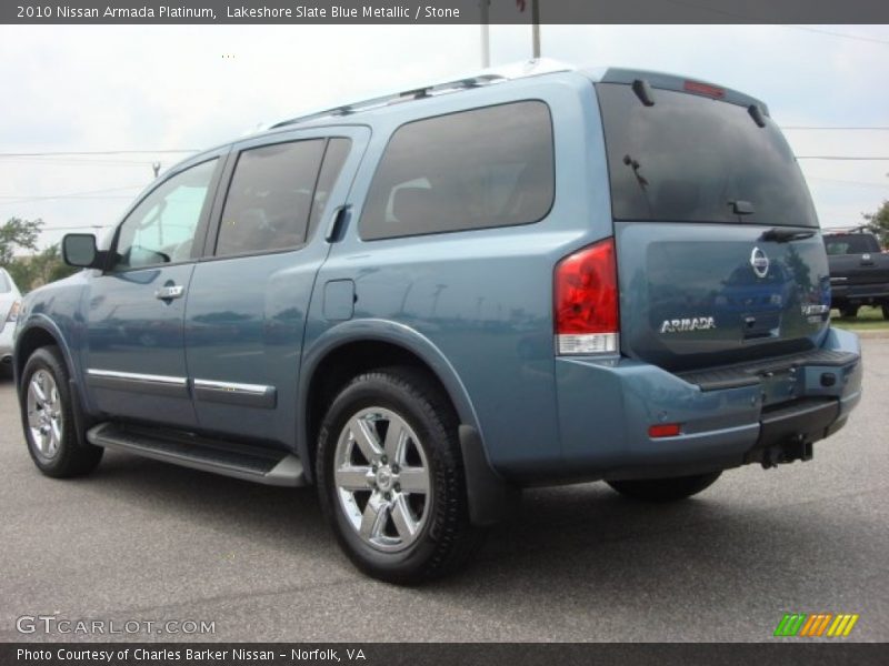 Lakeshore Slate Blue Metallic / Stone 2010 Nissan Armada Platinum