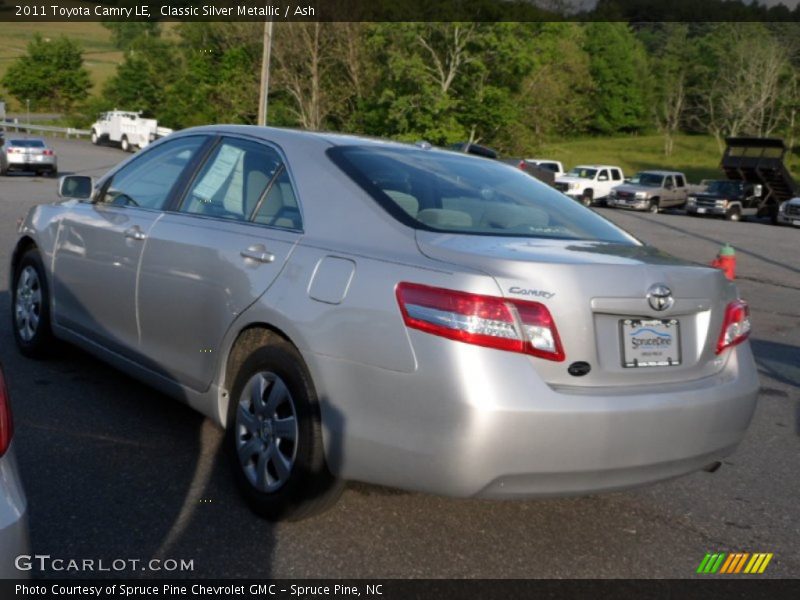 Classic Silver Metallic / Ash 2011 Toyota Camry LE