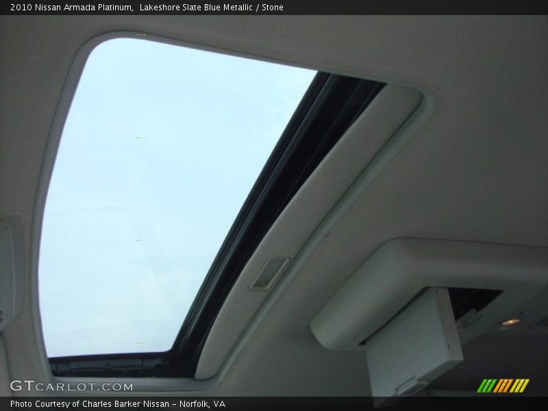 Lakeshore Slate Blue Metallic / Stone 2010 Nissan Armada Platinum