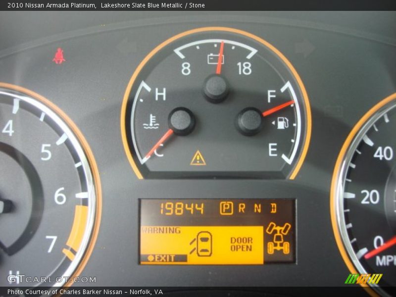 Lakeshore Slate Blue Metallic / Stone 2010 Nissan Armada Platinum