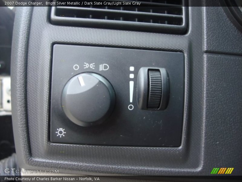 Bright Silver Metallic / Dark Slate Gray/Light Slate Gray 2007 Dodge Charger