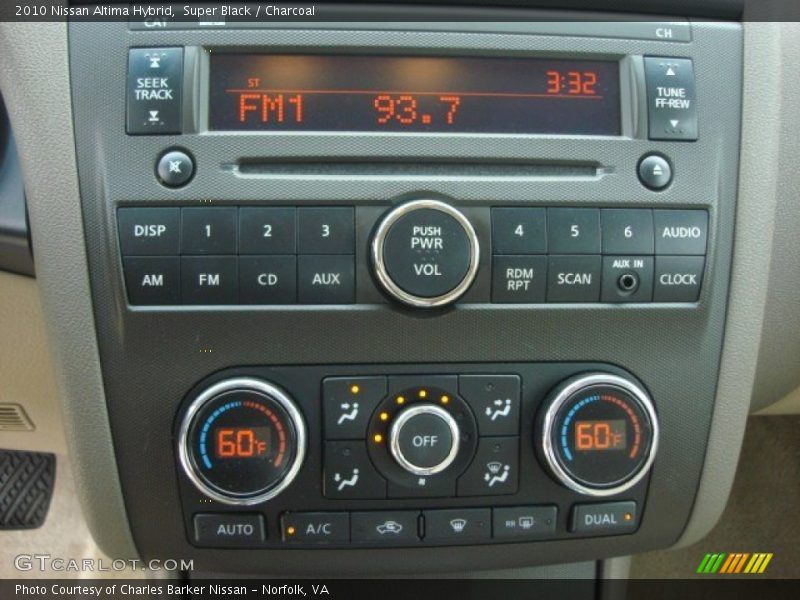 Super Black / Charcoal 2010 Nissan Altima Hybrid
