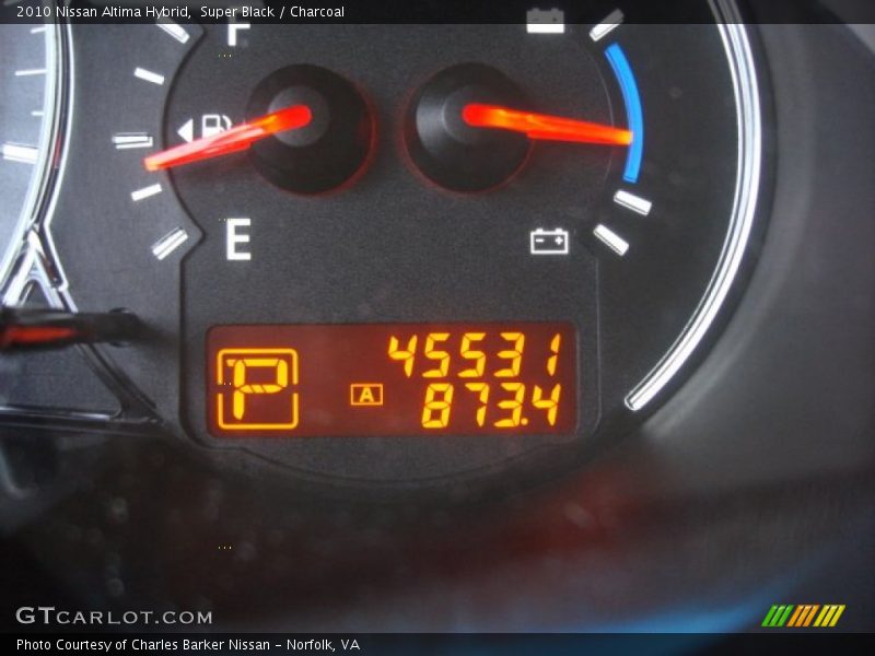 Super Black / Charcoal 2010 Nissan Altima Hybrid