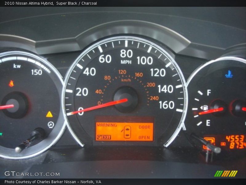 Super Black / Charcoal 2010 Nissan Altima Hybrid