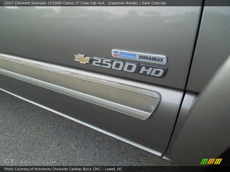 Graystone Metallic / Dark Charcoal 2007 Chevrolet Silverado 2500HD Classic LT Crew Cab 4x4