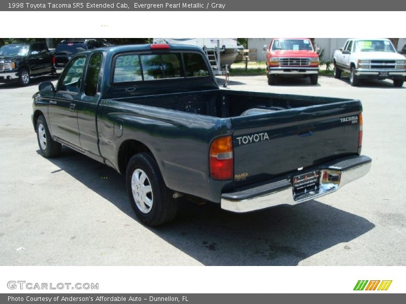 Evergreen Pearl Metallic / Gray 1998 Toyota Tacoma SR5 Extended Cab
