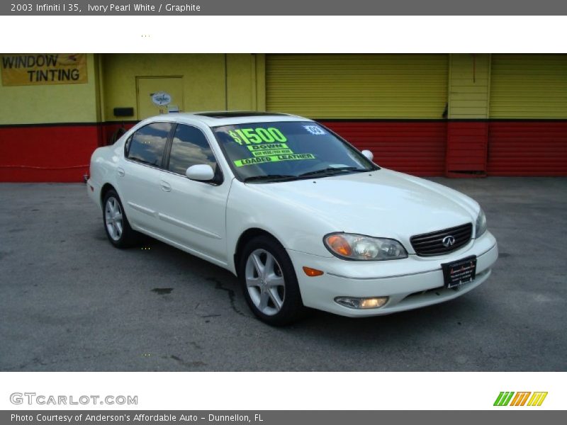 Ivory Pearl White / Graphite 2003 Infiniti I 35
