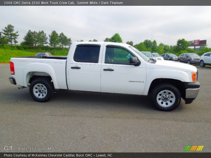 Summit White / Dark Titanium 2009 GMC Sierra 1500 Work Truck Crew Cab