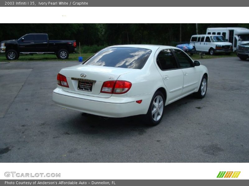 Ivory Pearl White / Graphite 2003 Infiniti I 35