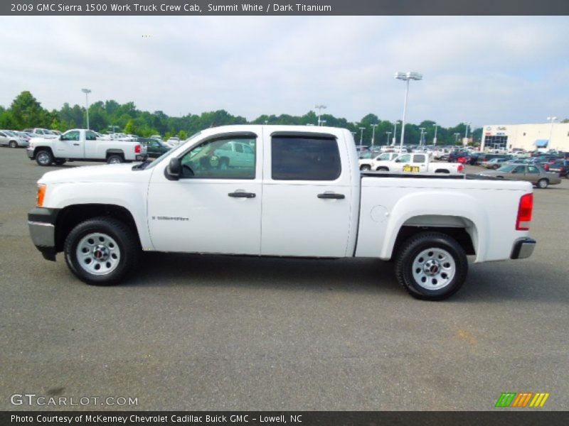 Summit White / Dark Titanium 2009 GMC Sierra 1500 Work Truck Crew Cab