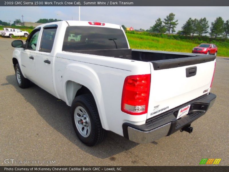 Summit White / Dark Titanium 2009 GMC Sierra 1500 Work Truck Crew Cab