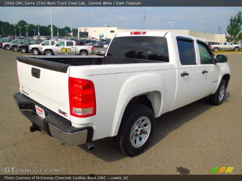 Summit White / Dark Titanium 2009 GMC Sierra 1500 Work Truck Crew Cab