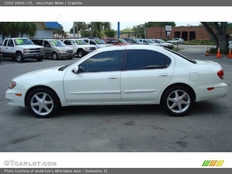 Ivory Pearl White / Graphite 2003 Infiniti I 35