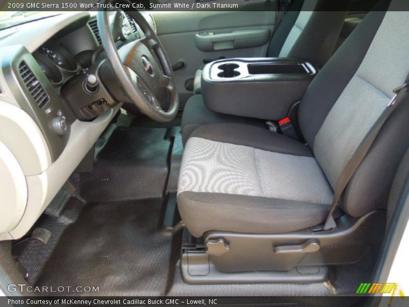 Summit White / Dark Titanium 2009 GMC Sierra 1500 Work Truck Crew Cab