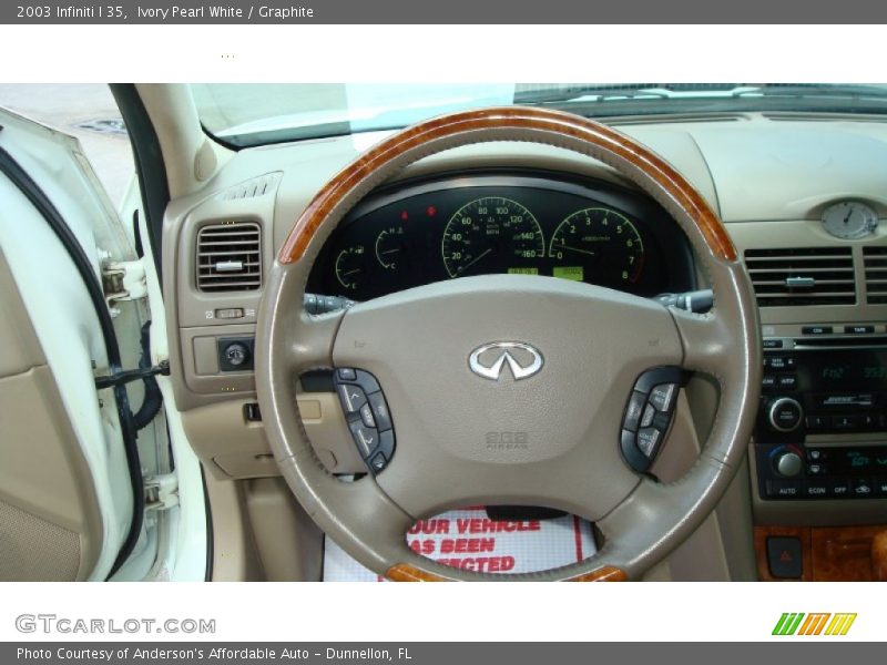 Ivory Pearl White / Graphite 2003 Infiniti I 35