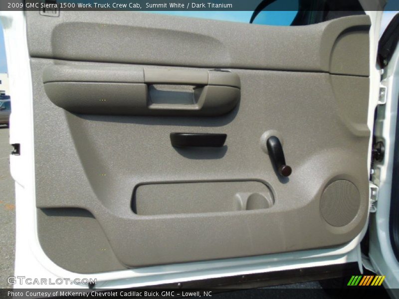 Summit White / Dark Titanium 2009 GMC Sierra 1500 Work Truck Crew Cab