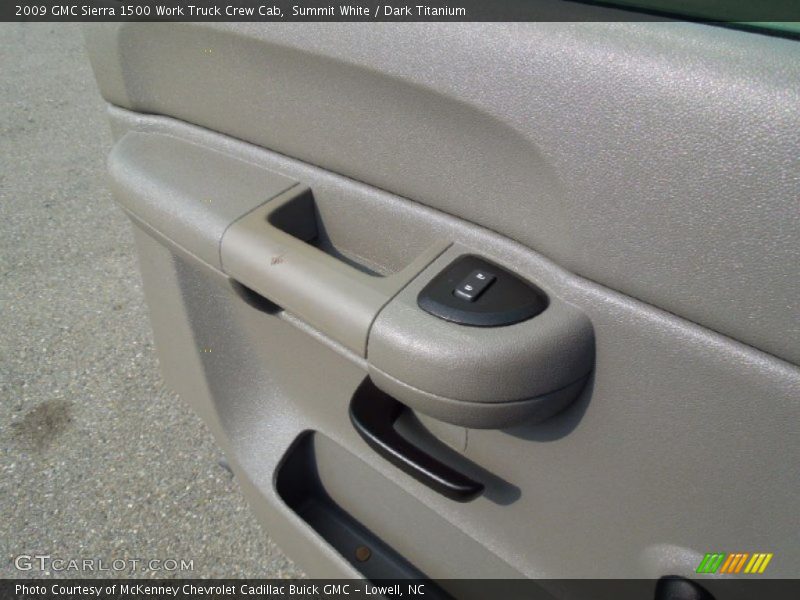 Summit White / Dark Titanium 2009 GMC Sierra 1500 Work Truck Crew Cab