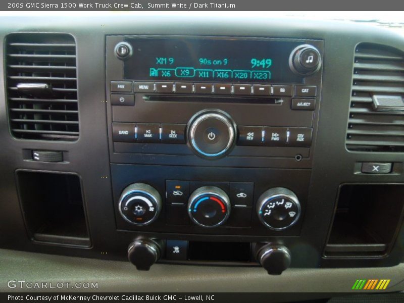 Summit White / Dark Titanium 2009 GMC Sierra 1500 Work Truck Crew Cab