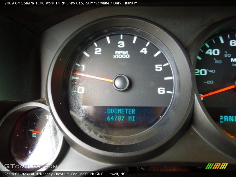 Summit White / Dark Titanium 2009 GMC Sierra 1500 Work Truck Crew Cab