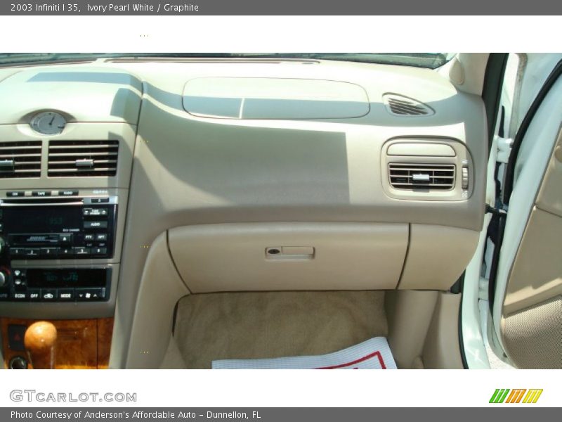 Ivory Pearl White / Graphite 2003 Infiniti I 35