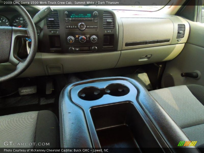 Summit White / Dark Titanium 2009 GMC Sierra 1500 Work Truck Crew Cab