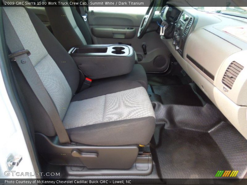 Summit White / Dark Titanium 2009 GMC Sierra 1500 Work Truck Crew Cab