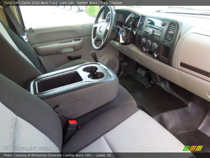 Summit White / Dark Titanium 2009 GMC Sierra 1500 Work Truck Crew Cab