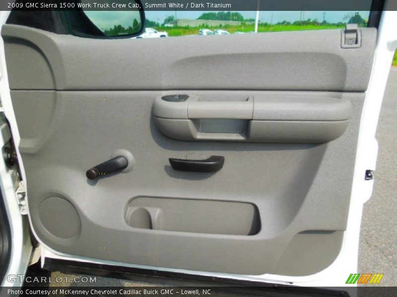 Summit White / Dark Titanium 2009 GMC Sierra 1500 Work Truck Crew Cab