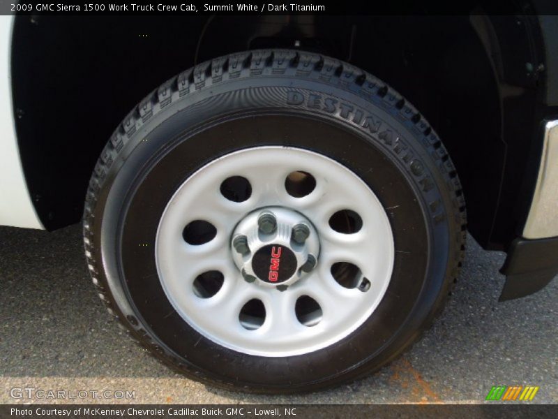 Summit White / Dark Titanium 2009 GMC Sierra 1500 Work Truck Crew Cab