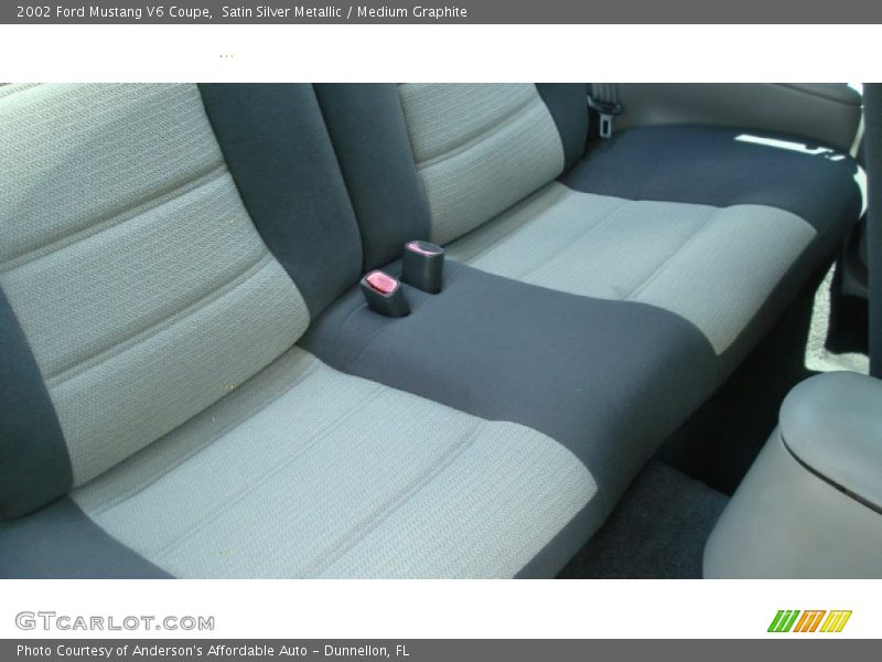 Satin Silver Metallic / Medium Graphite 2002 Ford Mustang V6 Coupe