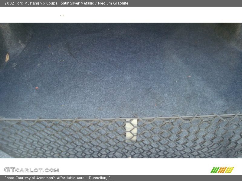 Satin Silver Metallic / Medium Graphite 2002 Ford Mustang V6 Coupe