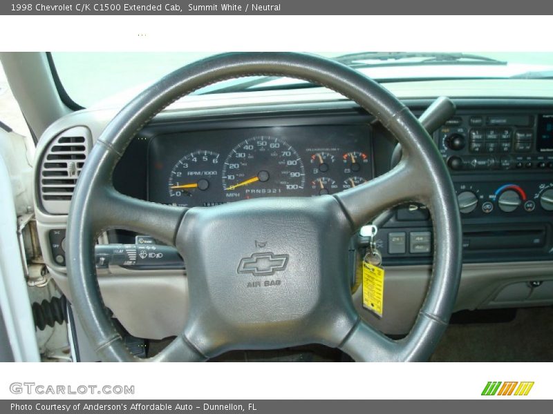 Summit White / Neutral 1998 Chevrolet C/K C1500 Extended Cab