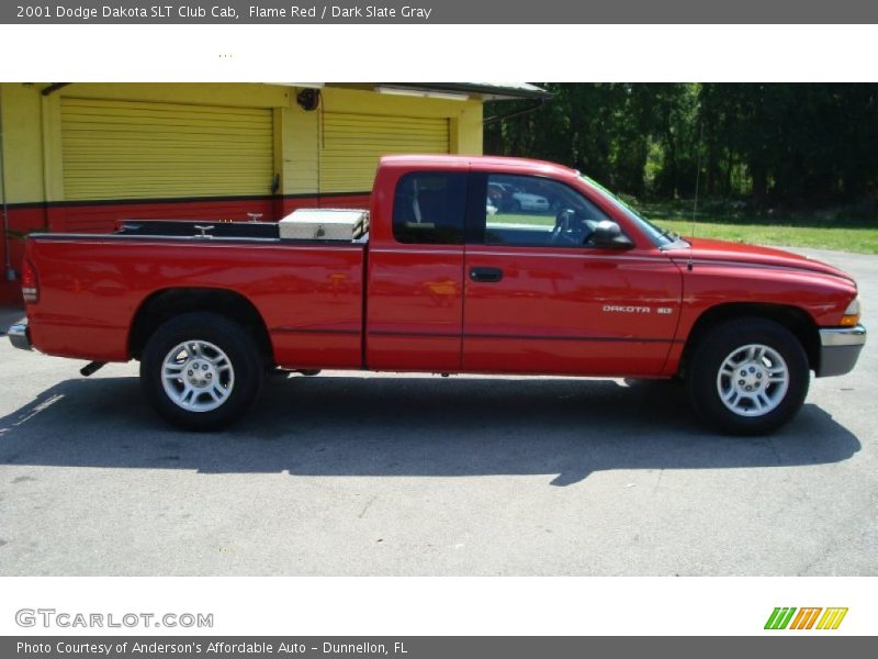 Flame Red / Dark Slate Gray 2001 Dodge Dakota SLT Club Cab
