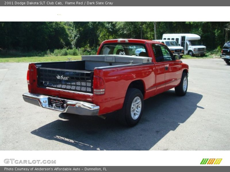 Flame Red / Dark Slate Gray 2001 Dodge Dakota SLT Club Cab