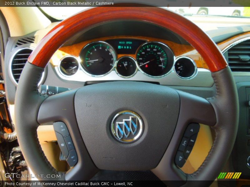 Carbon Black Metallic / Cashmere 2012 Buick Enclave FWD
