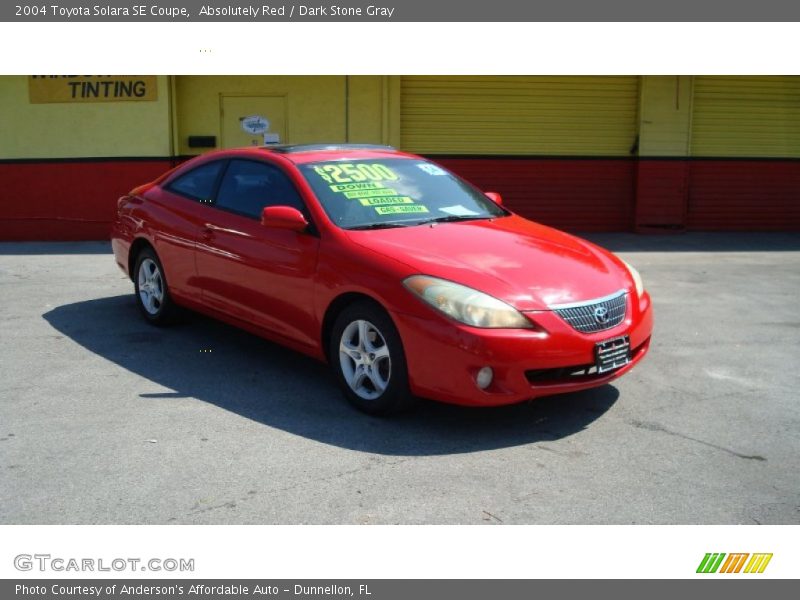 Absolutely Red / Dark Stone Gray 2004 Toyota Solara SE Coupe