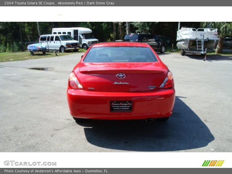 Absolutely Red / Dark Stone Gray 2004 Toyota Solara SE Coupe