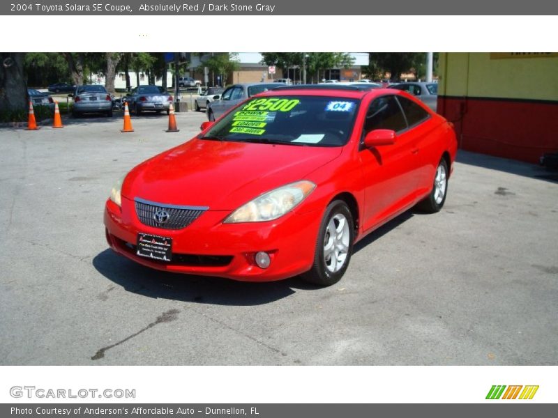 Absolutely Red / Dark Stone Gray 2004 Toyota Solara SE Coupe