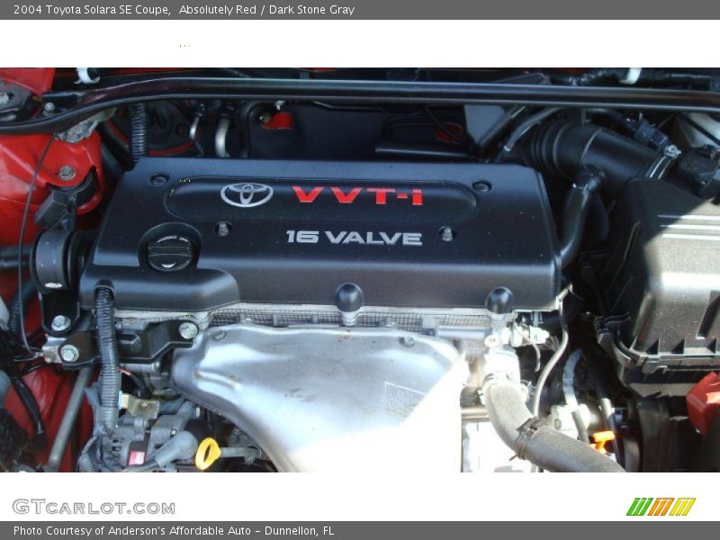 Absolutely Red / Dark Stone Gray 2004 Toyota Solara SE Coupe