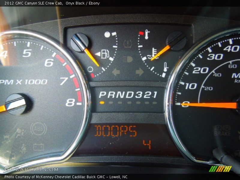 Onyx Black / Ebony 2012 GMC Canyon SLE Crew Cab