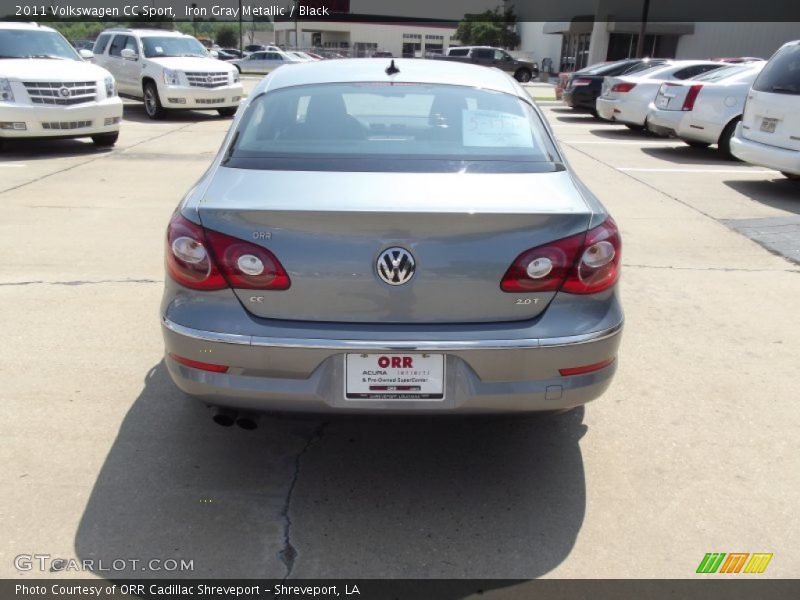 Iron Gray Metallic / Black 2011 Volkswagen CC Sport