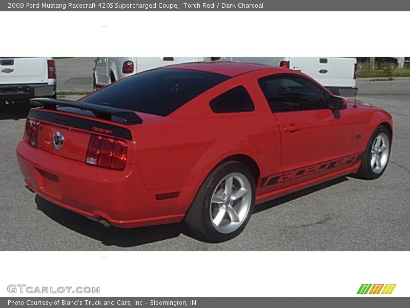 Torch Red / Dark Charcoal 2009 Ford Mustang Racecraft 420S Supercharged Coupe