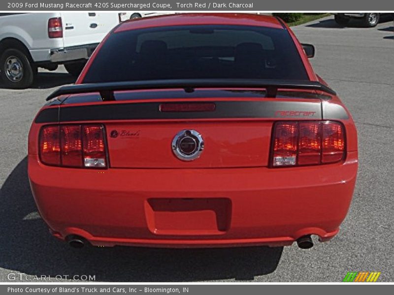 Torch Red / Dark Charcoal 2009 Ford Mustang Racecraft 420S Supercharged Coupe