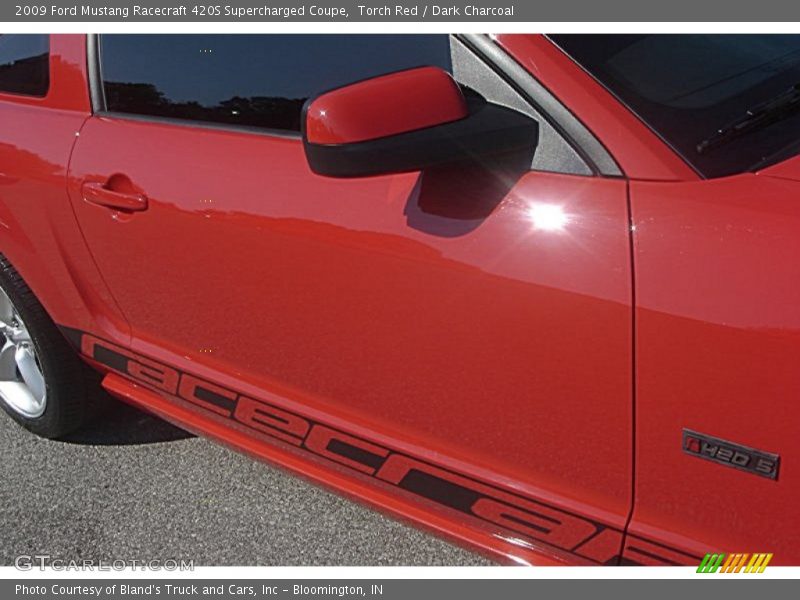 Torch Red / Dark Charcoal 2009 Ford Mustang Racecraft 420S Supercharged Coupe
