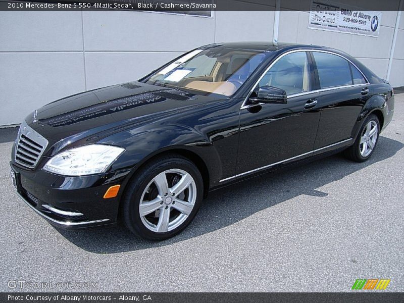 Black / Cashmere/Savanna 2010 Mercedes-Benz S 550 4Matic Sedan