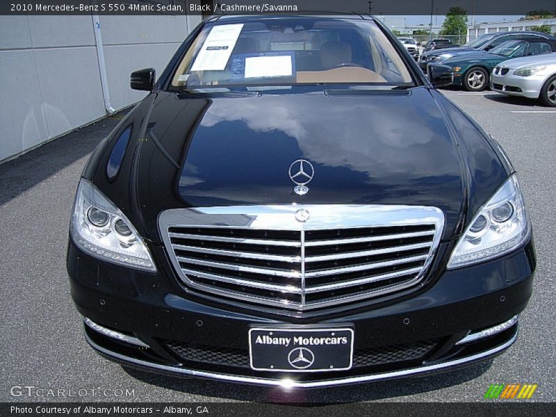 Black / Cashmere/Savanna 2010 Mercedes-Benz S 550 4Matic Sedan