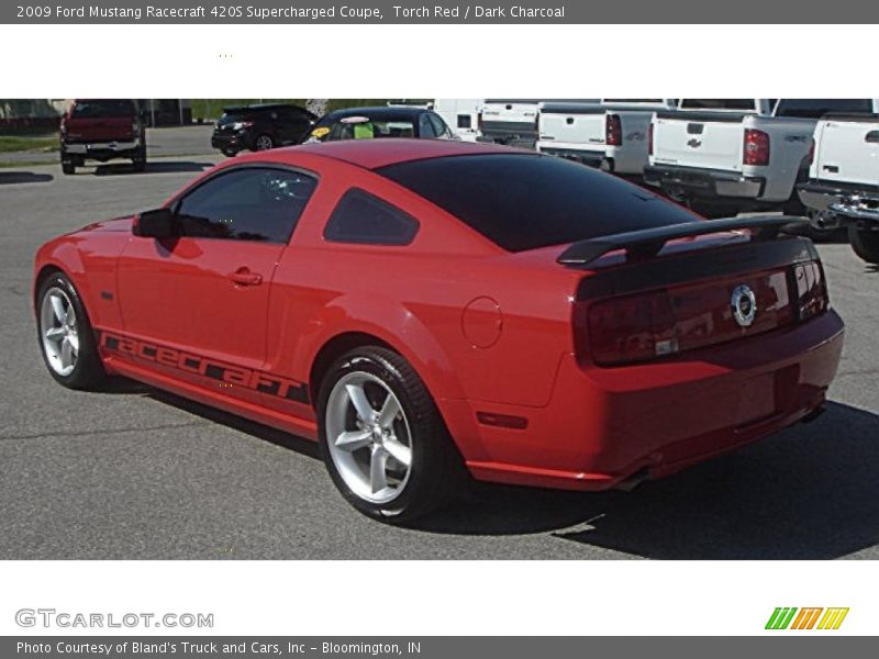 Torch Red / Dark Charcoal 2009 Ford Mustang Racecraft 420S Supercharged Coupe