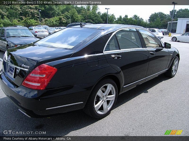 Black / Cashmere/Savanna 2010 Mercedes-Benz S 550 4Matic Sedan