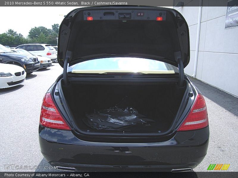 Black / Cashmere/Savanna 2010 Mercedes-Benz S 550 4Matic Sedan